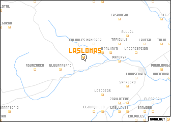 map of Las Lomas