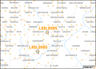 map of Las Lomas