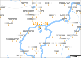 map of Las Lomas