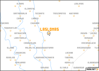 map of Las Lomas