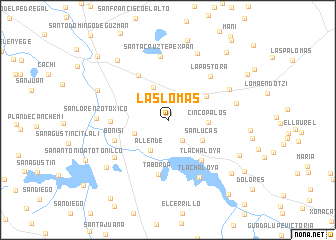 map of Las Lomas