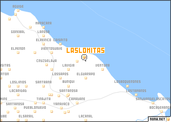 map of Las Lomitas