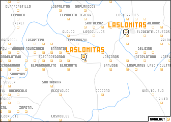 map of Las Lomitas