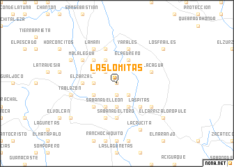 map of Las Lomitas