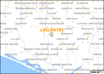 map of Las Lomitas