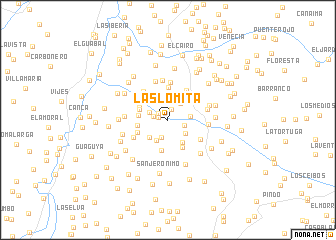 map of Las Lomita