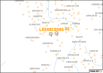 map of Las Macanas
