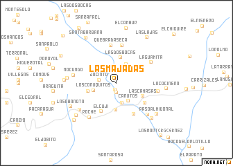 map of Las Majadas