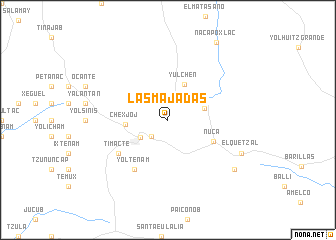 map of Las Majadas