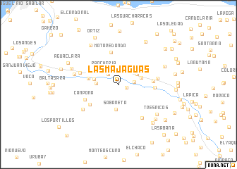 map of Las Majaguas