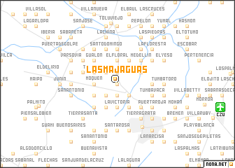 map of Las Majaguas