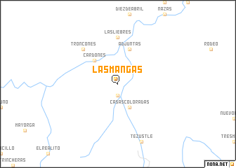 map of Las Mangas