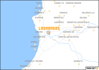 map of Las Mangas