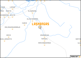 map of Las Mangas