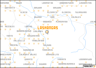 map of Las Mangas