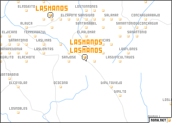 map of Las Manos