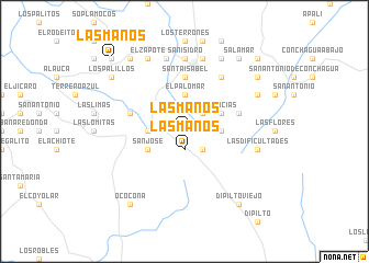 map of Las Manos