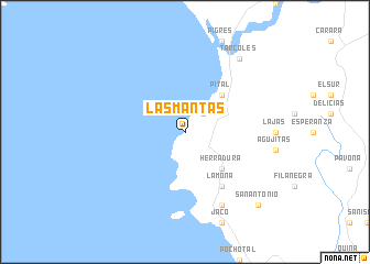 map of Las Mantas