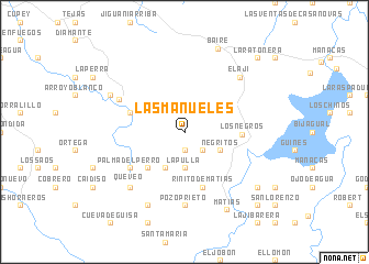 map of Las Manueles