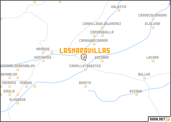 map of Las Maravillas