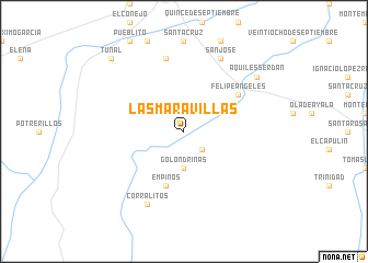 map of Las Maravillas