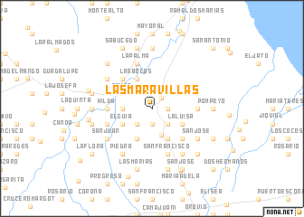 map of Las Maravillas