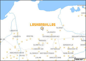 map of Las Maravillas