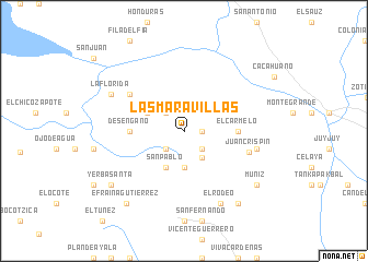 map of Las Maravillas