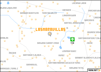 map of Las Maravillas