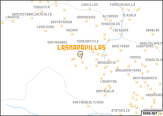 map of Las Maravillas