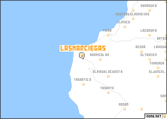 map of Las Marciegas