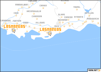 map of Las Mareas