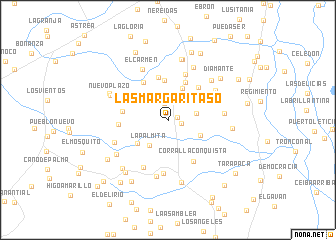 map of Las Margaritaso