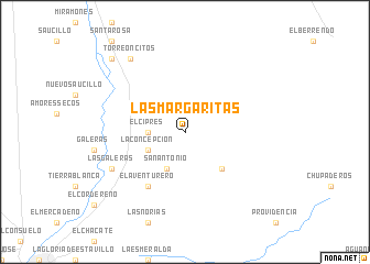 map of Las Margaritas