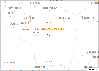 map of Las Margaritas