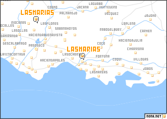 map of Las Marias