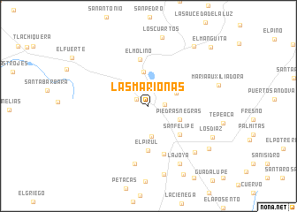 map of Las Marionas