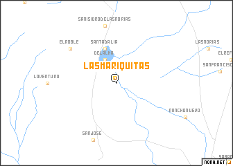 map of Las Mariquitas