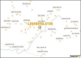 map of Las Marmoletas