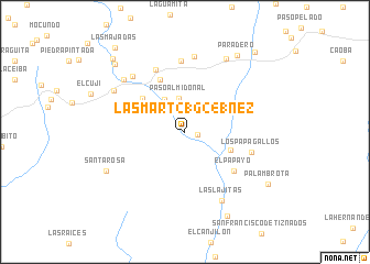 map of Las Mart216)(241)nez