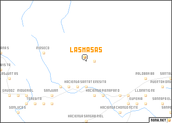 map of Las Masas