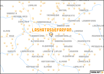 map of Las Matas de Farfán