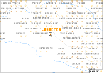 map of Las Matas