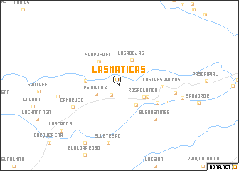 map of Las Maticas