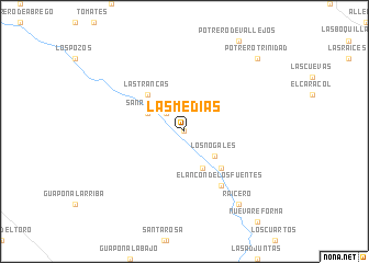 map of Las Medias