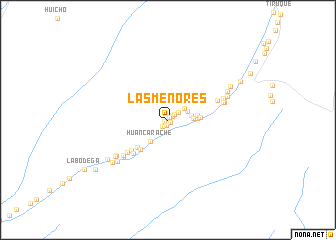 map of Las Menores