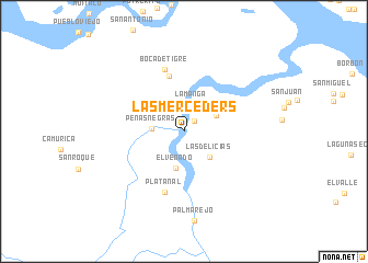 map of Las Merceders