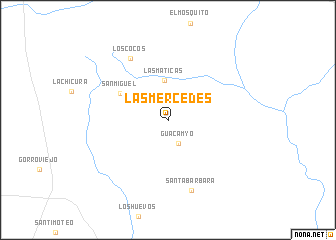 map of Las Mercedes