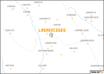 map of Las Mercedes