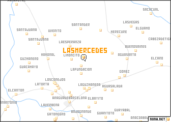 map of Las Mercedes